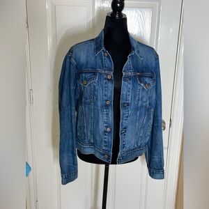Vintage Ralph Lauren Denim Jacket Sz Med Polo Jeans Medium Wash Trucker​​​​​